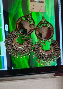 Chand Baliyan Mirror Ear Rings