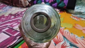 Vintage Glass Oil Lamp Font