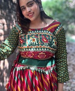 Patola printed ghaghra with blouse