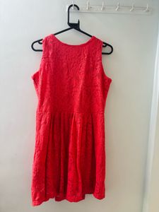 Coral Lace Dress