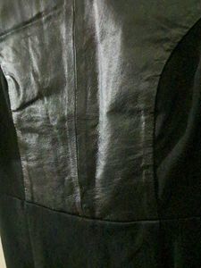 Black leather asos dress