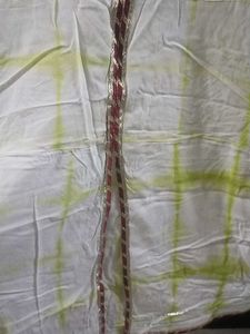 White &amp; Green Kurta