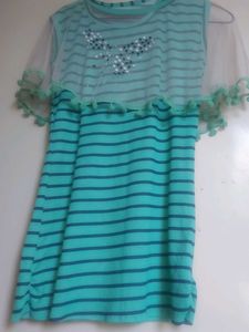 Cute Striped Girls Dress