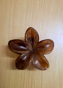 Trendy Brown Flower Hair Clip