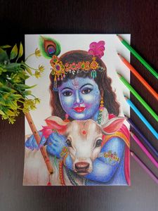 Colour Pencil Portrait Drawing