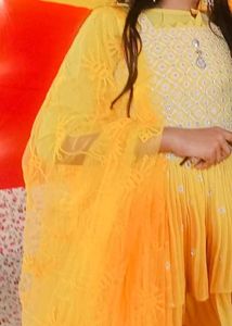 Yellow Embroidered Kurta