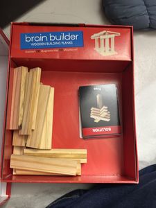 Brain Builder Wooden Building Plank Toy
