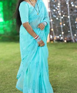 Elegant Blue Saree