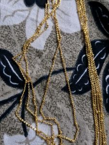Five Layered Gold Coated Necklace