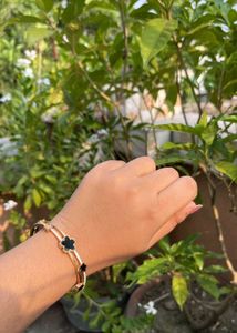 Gold Pleated Bracelet