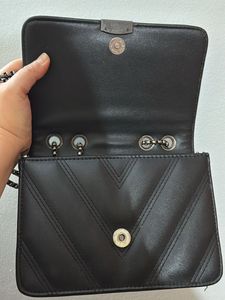 Lino perros Black leather satchel Bag