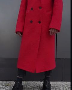 Korean Style Red Overcoat ❗️❗️