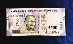 786 Holy Number Hundred Rupees 3 Notes