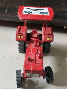 Red Tractor Trolley Pull Away Toy | Farmtrac Tractor with Trolley Toy Replica Toy Vehicle Model for 2 3 Year Old and Above Kids, Pack of 1, Blue