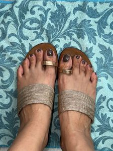 Beautiful Golden Sandals