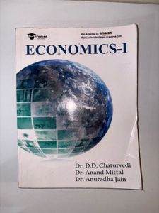 Economics-I by Dr. D. D. Chaturvedi