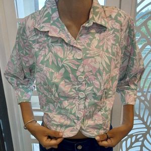 Floral Print Crop Top