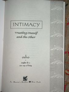 Osho Intimacy Book