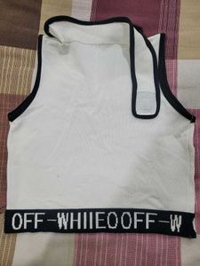 Off White Crop Top