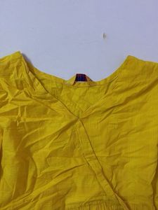 Yellow Peplum Style Top