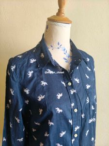 Unicorn Print Button Down