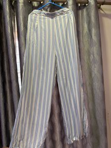 Striped Wide-Leg Pants