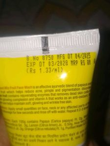 Mix Fruit Face Wash - Ayurvedic, Acne &amp; Pigmentati