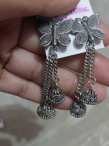 Oxidized Earring