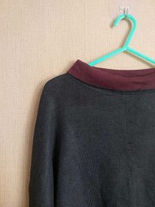 Maroon/Grey Long Sleeve Reversible Top