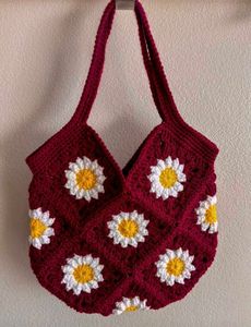 Floral Crochet Handbag