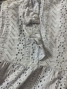 Eyelet Ruffle Tank Top