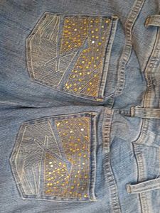 Studded Denim Jeans