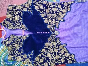 VELVET KURTA WITH DUPATTA