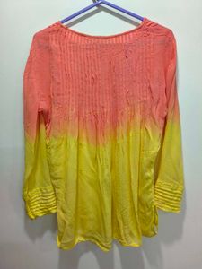 Ombre Semi Sheer Top 🌅