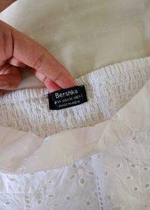 Eyelet Puff Sleeve Crop Top