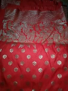 Pure Banarasi Red Saree