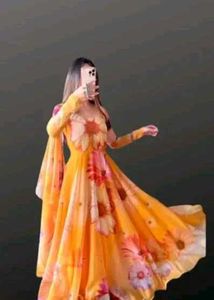 Floral Chiffon Maxi Dress