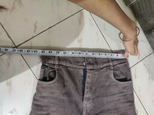 Brown Wide Leg Jeans
