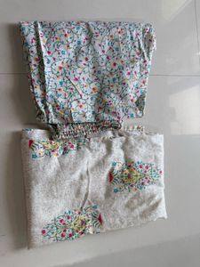 Floral Print Kurti  Set