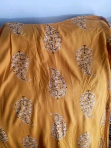 Mustard Kurti For Sale Pure Cotton