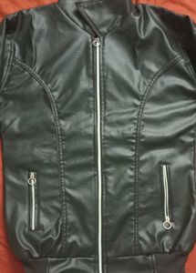 Stylish Black Faux Leather Jacket