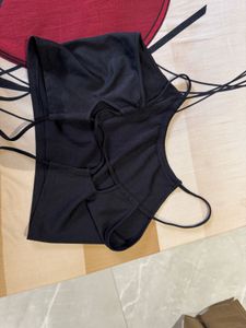 Black Backless Top