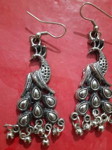 Peacock Drop Earrings
