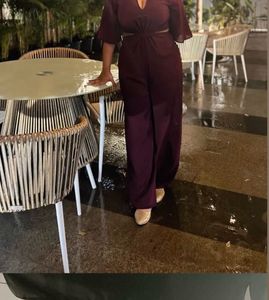 ❗️PRICE DROP❗️Zara Cut Out Jumpsuit- Aubergine