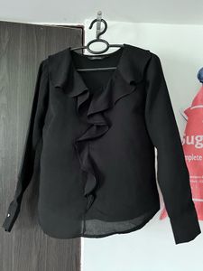 Women Formal Black Top