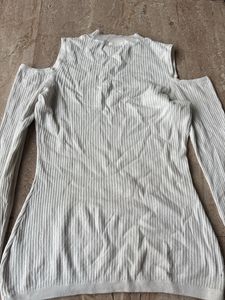 Cold Shoulder Knit Top