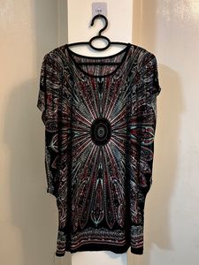 Patterned Sleeve Top