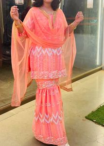 heavy gharara suit set