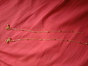 Gold Tone Payal( Impon)
