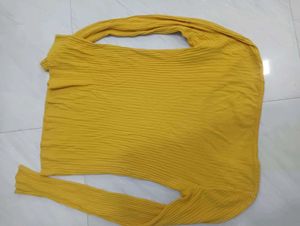 Yellow Knit Top